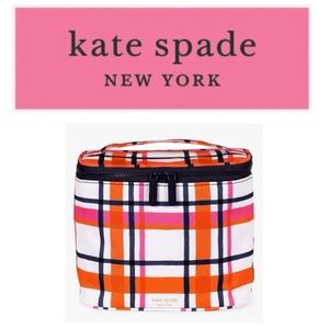 😎 KATE SPADE Spring Plaid Lunch Tote NWT